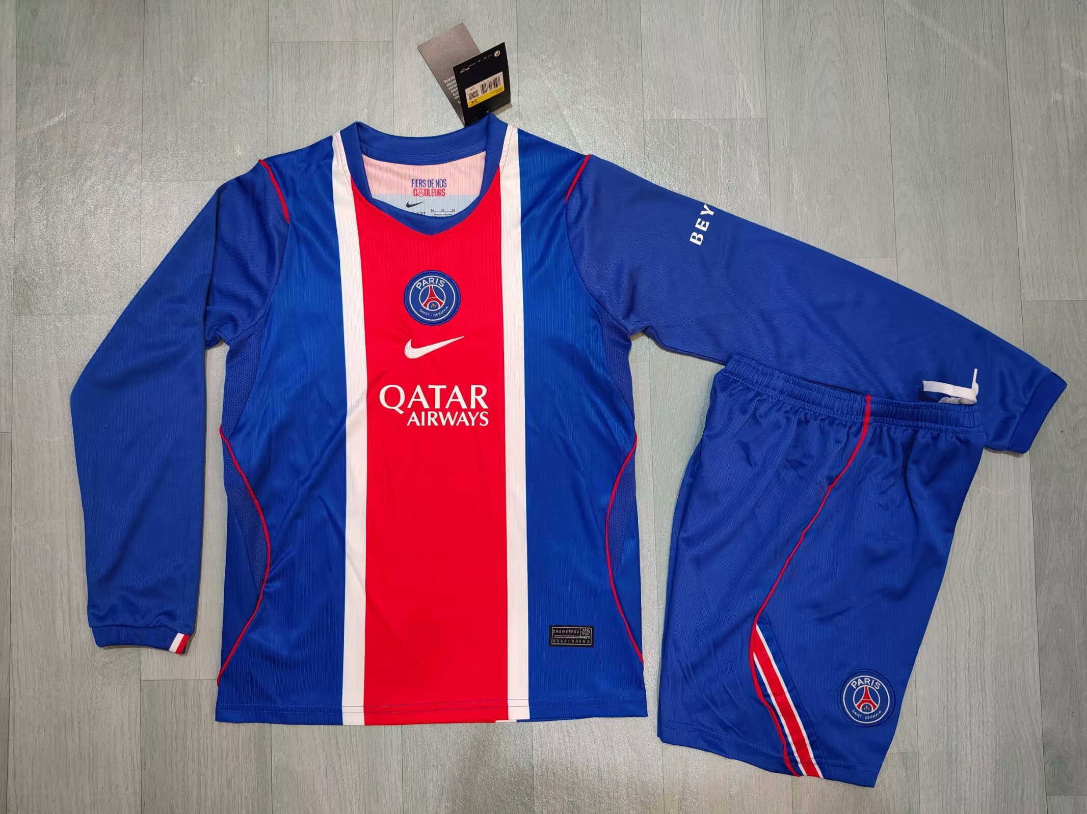 Kids-Paris St Germain 26/27 Home Long Soccer Jersey